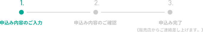 申込み内容のご入力